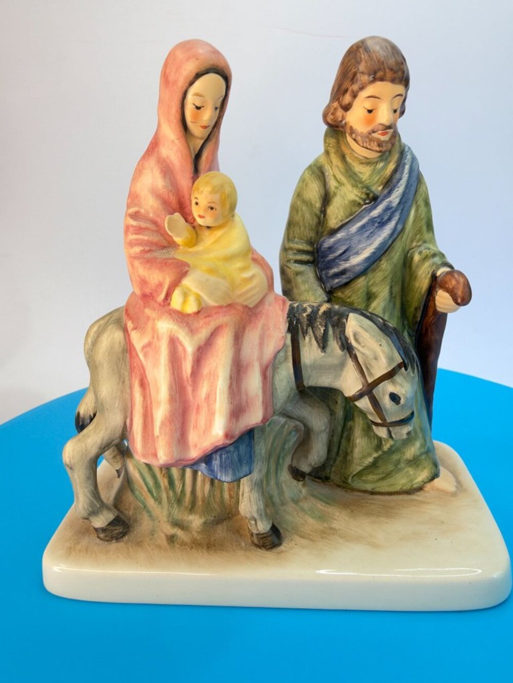 Vintage Goebel HX 239 Holy Family Donkey One Piece Nativity Flight Into Egypt 6" - Picture 3 of 9
